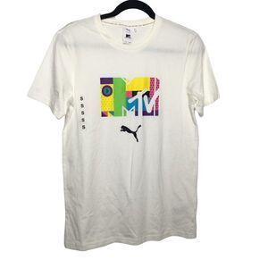 MTV  white mens shirt